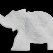 White Jade hand-carved Elephant platter 152*102*21mm 419g in sunlight - Rocks and Things Store