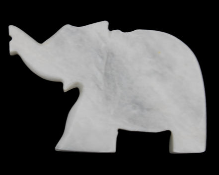 White Jade hand-carved Elephant platter 152*102*21mm 419g in sunlight - Rocks and Things Store