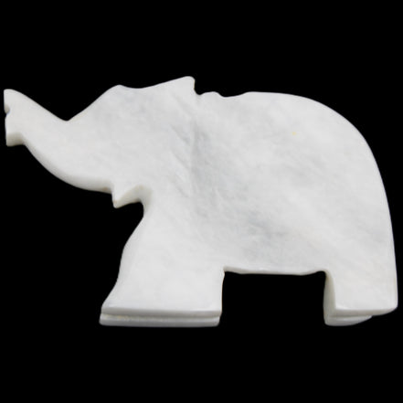 White Jade hand-carved Elephant platter 152*102*21mm 419g in sunlight - Rocks and Things Store