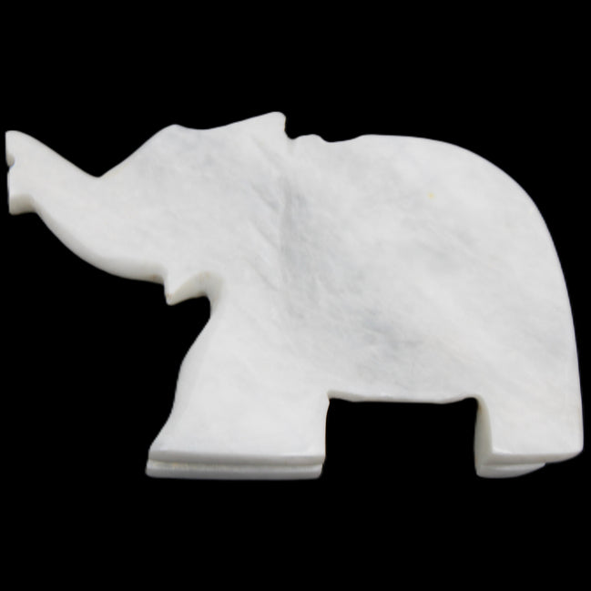 White Jade hand-carved Elephant platter 152*102*21mm 419g in sunlight - Rocks and Things Store