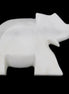 White Jade hand-carved Elephant platter 146*100*25mm 500g in sunlight - Rocks and Things Store