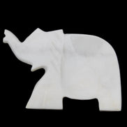 White Jade hand-carved Elephant platter 146*100*25mm 500g in sunlight - Rocks and Things Store