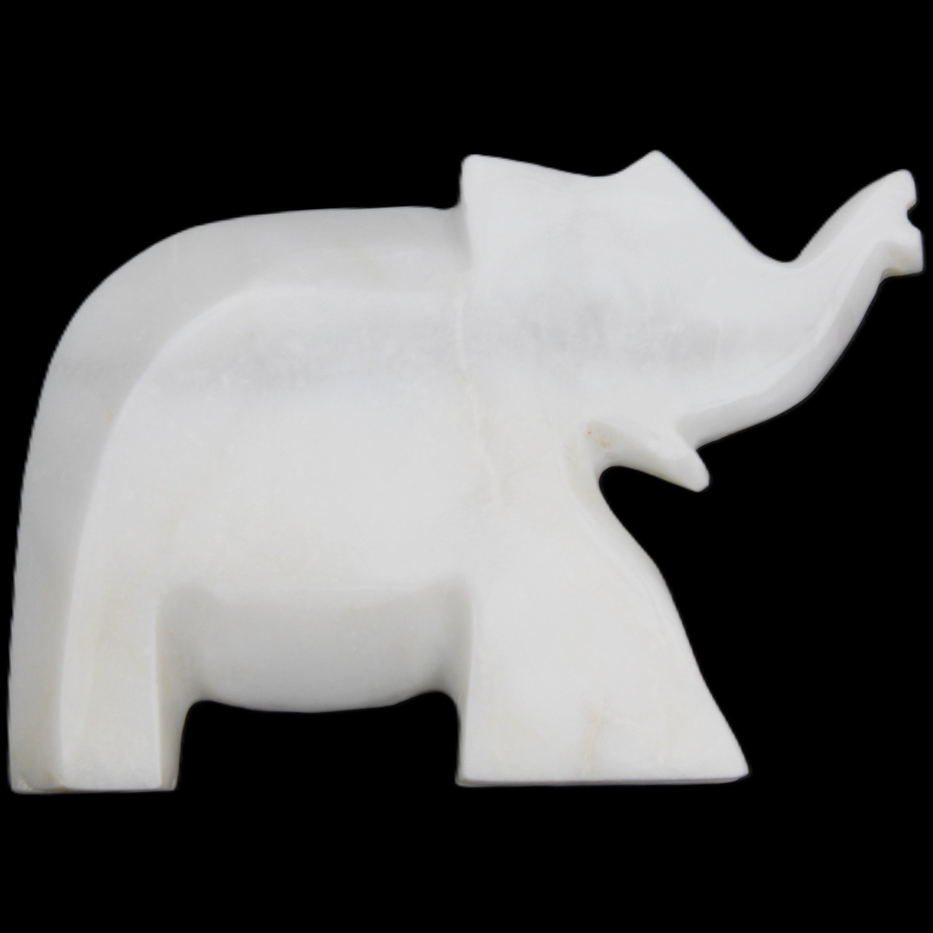 White Jade hand-carved Elephant platter 146*100*25mm 500g in sunlight - Rocks and Things Store