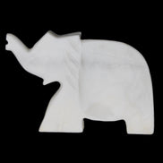 White Jade hand-carved Elephant platter 146*100*25mm 500g in sunlight - Rocks and Things Store