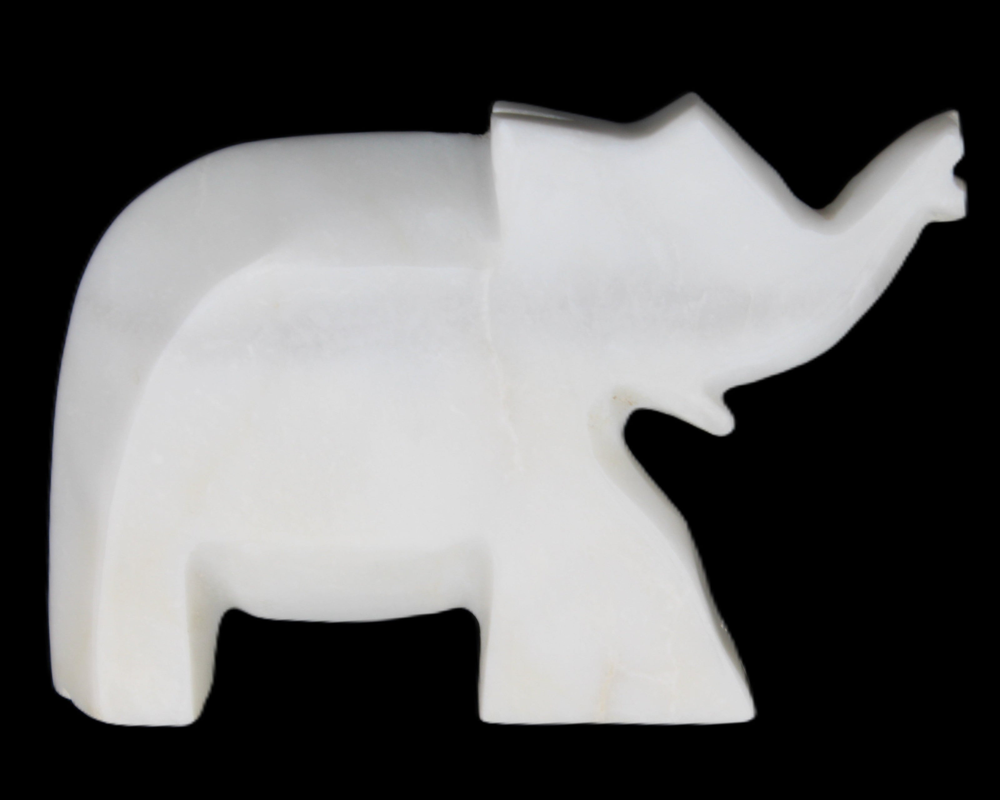 White Jade hand-carved Elephant platter 146*100*25mm 500g in sunlight - Rocks and Things Store