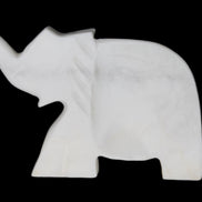 White Jade hand-carved Elephant platter 146*100*25mm 500g in sunlight - Rocks and Things Store