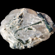 Green Tourmaline crystals on Clear Quartz from Skardu, Pakistan 70g Rocks and Things