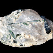 Green Tourmaline crystals on Clear Quartz from Skardu, Pakistan 70g Rocks and Things