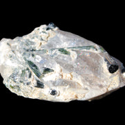 Green Tourmaline crystals on Clear Quartz from Skardu, Pakistan 70g Rocks and Things