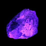 Green Tourmaline crystals on Clear Quartz from Skardu in UV light