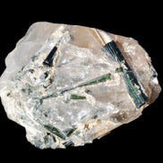 Green Tourmaline crystals on Clear Quartz from Skardu, Pakistan 70g Rocks and Things