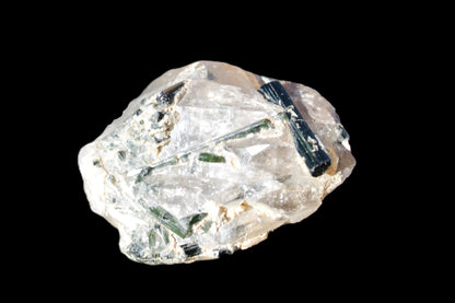 Green Tourmaline crystals on Clear Quartz from Skardu, Pakistan 70g Rocks and Things