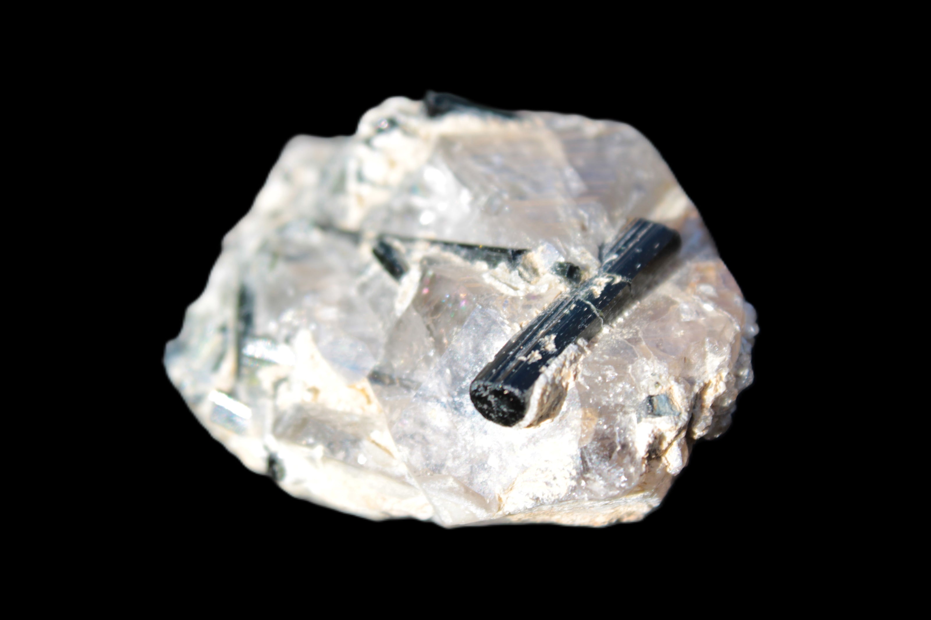 Green Tourmaline crystals on Clear Quartz from Skardu, Pakistan 70g Rocks and Things
