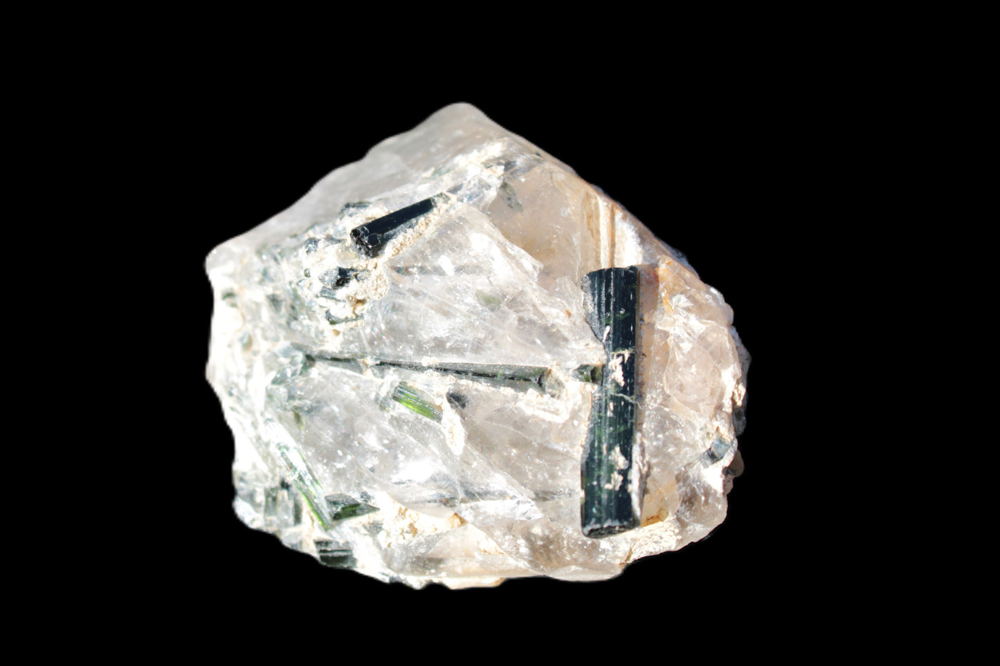 Green Tourmaline crystals on Clear Quartz from Skardu, Pakistan 70g Rocks and Things