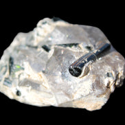 Green Tourmaline crystals on Clear Quartz from Skardu, Pakistan 70g Rocks and Things