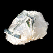 Green Tourmaline crystals on Clear Quartz from Skardu, Pakistan 70g Rocks and Things