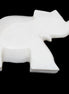 White Jade hand-carved Elephant platter 149*100*24mm 458g in sunlight - Rocks and Things Store