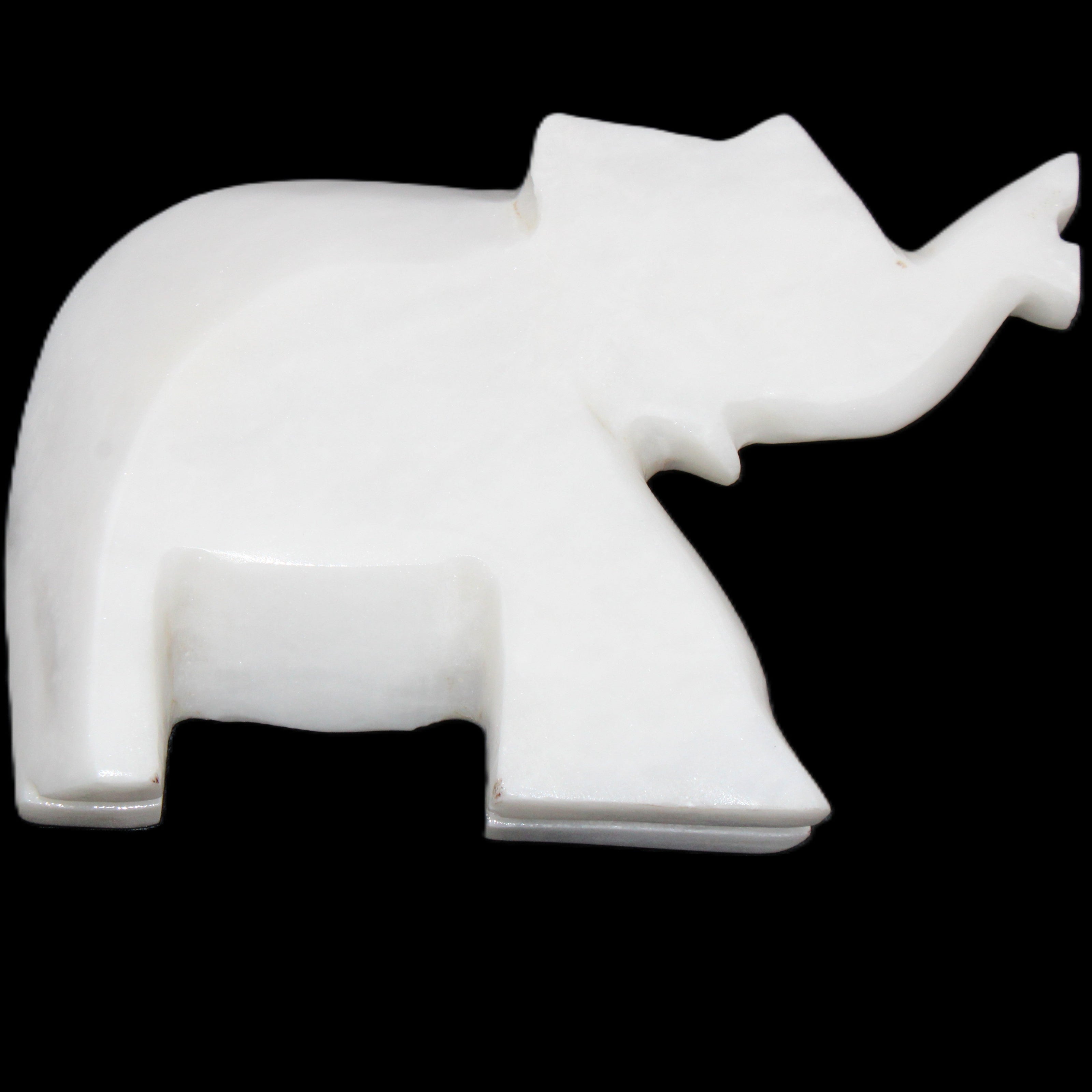 White Jade hand-carved Elephant platter 149*100*24mm 458g in sunlight - Rocks and Things Store