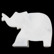 White Jade hand-carved Elephant platter 149*100*24mm 458g in sunlight - Rocks and Things Store