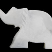 White Jade hand-carved Elephant platter 149*100*24mm 458g in sunlight - Rocks and Things Store