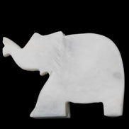 White Jade hand-carved Elephant platter 149*100*24mm 458g in sunlight - Rocks and Things Store