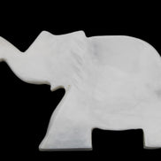 White Jade hand-carved Elephant platter 149*100*24mm 458g in sunlight - Rocks and Things Store