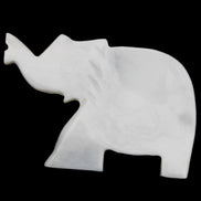 White Jade hand-carved Elephant platter 149*100*24mm 458g in sunlight - Rocks and Things Store
