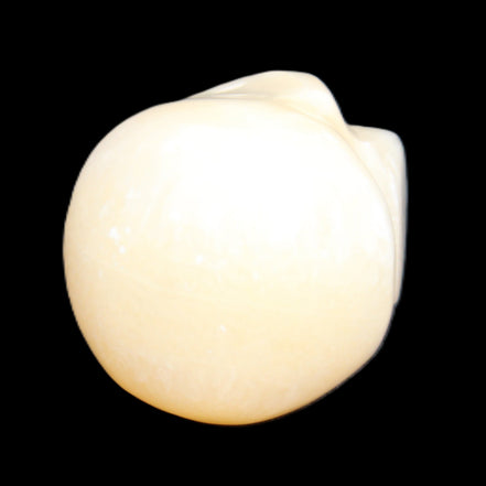 Lemon Calcite skull 33*46*37mm 94g in sunlight - Rocks and Things Store