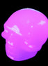 Mangano Calcite skull 45*52*48mm 196g in UV light - Rocks and Things Store