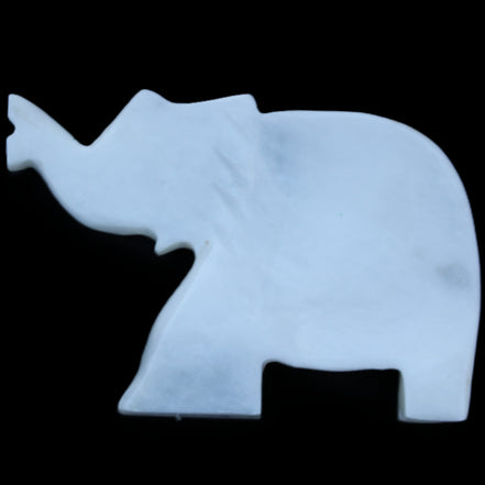 White Jade hand-carved Elephant platter 152*102*24mm 457g in sunlight - Rocks and Things Store