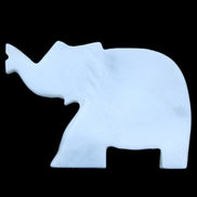 White Jade hand-carved Elephant platter 152*102*24mm 457g in sunlight - Rocks and Things Store