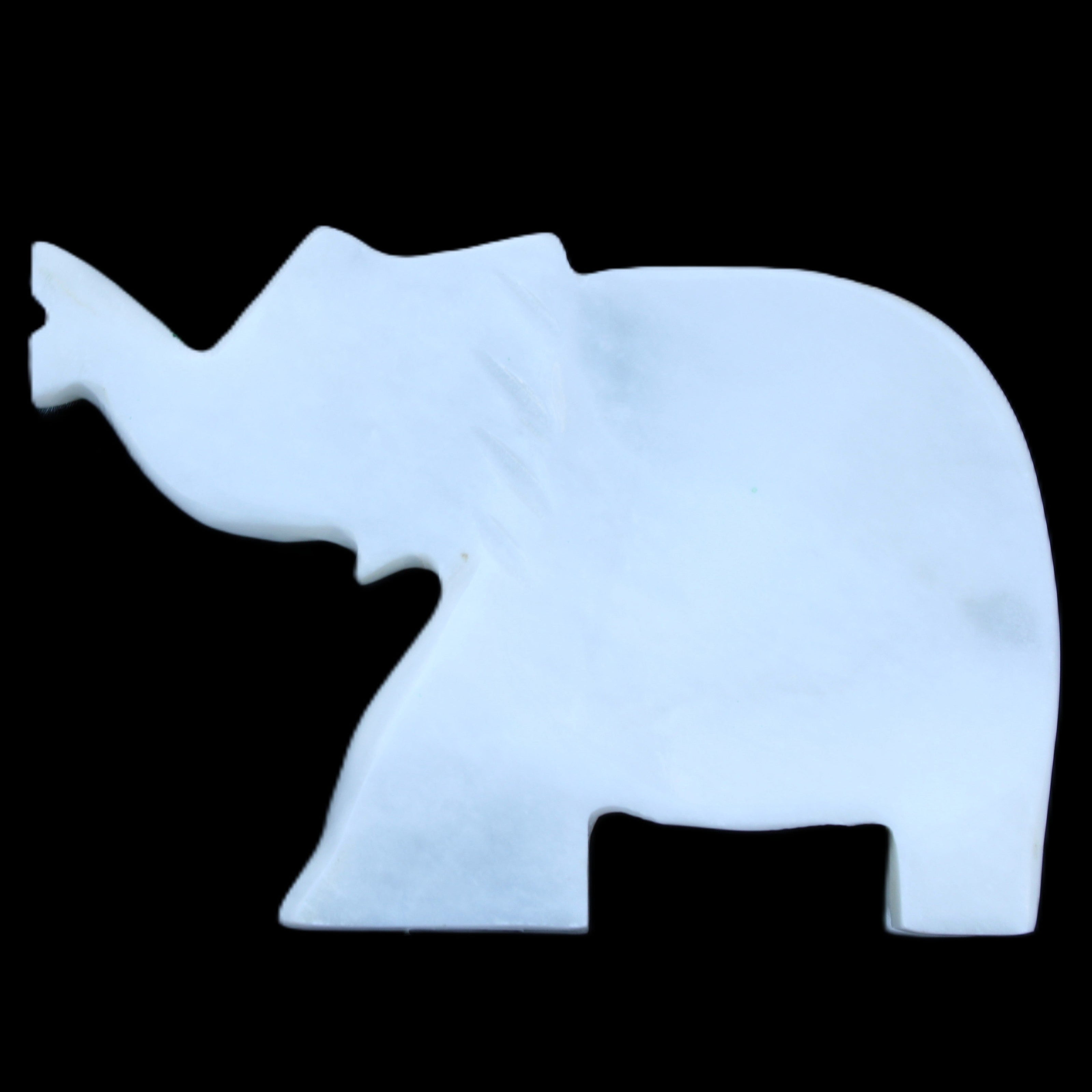 White Jade hand-carved Elephant platter 152*102*24mm 457g in sunlight - Rocks and Things Store