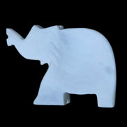 White Jade hand-carved Elephant platter 152*102*24mm 457g in sunlight - Rocks and Things Store