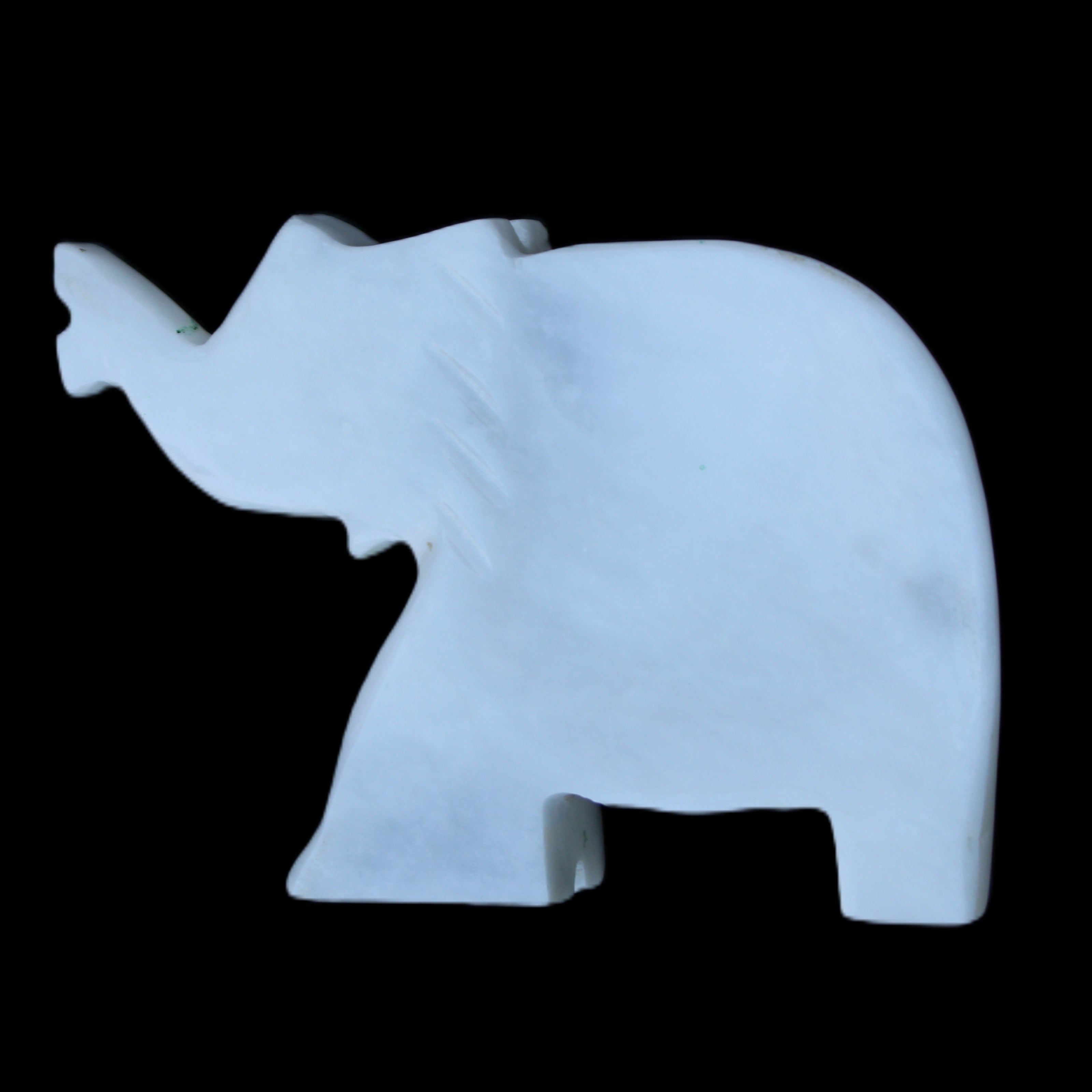 White Jade hand-carved Elephant platter 152*102*24mm 457g in sunlight - Rocks and Things Store