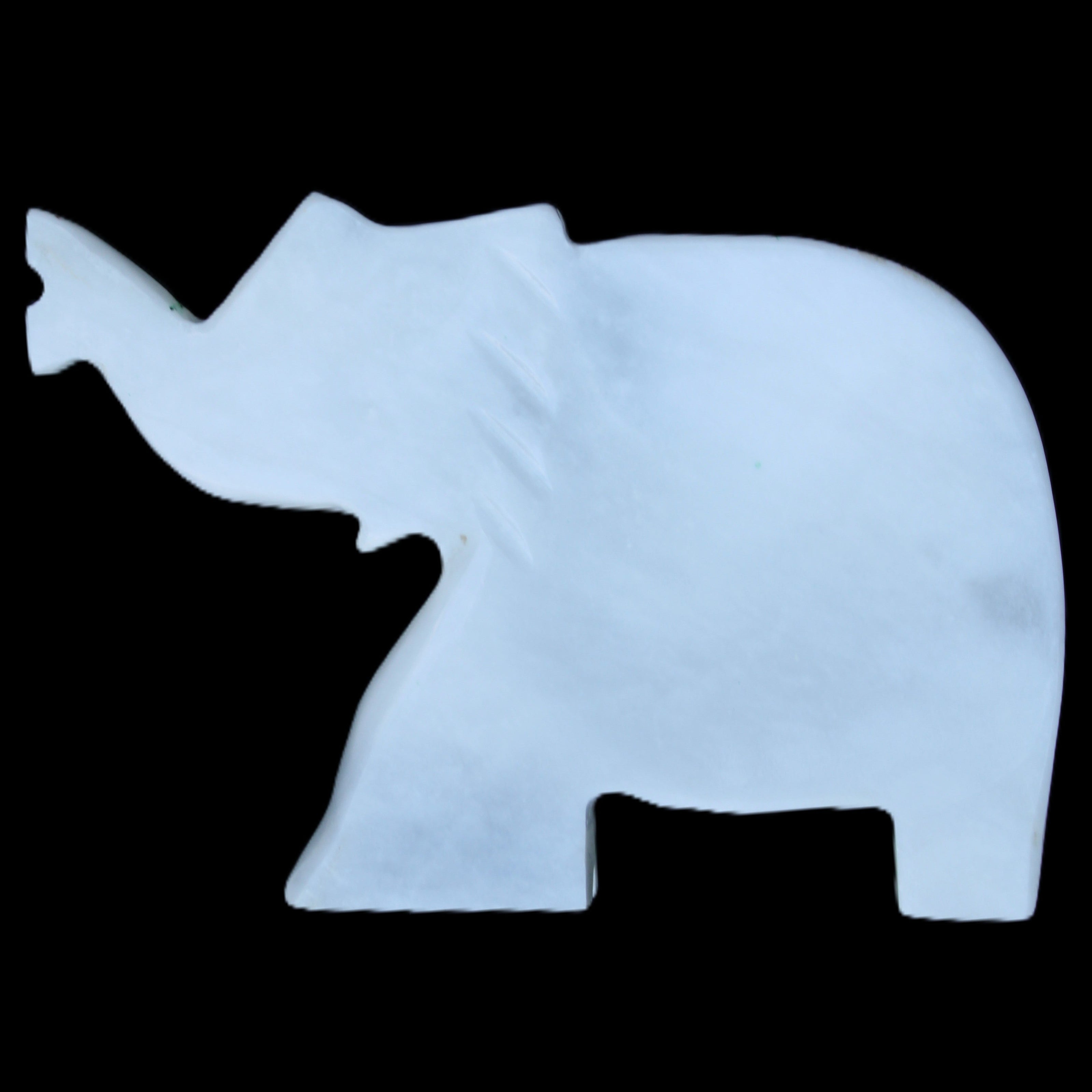 White Jade hand-carved Elephant platter 152*102*24mm 457g in sunlight - Rocks and Things Store