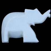 White Jade hand-carved Elephant platter 152*102*24mm 457g in sunlight - Rocks and Things Store