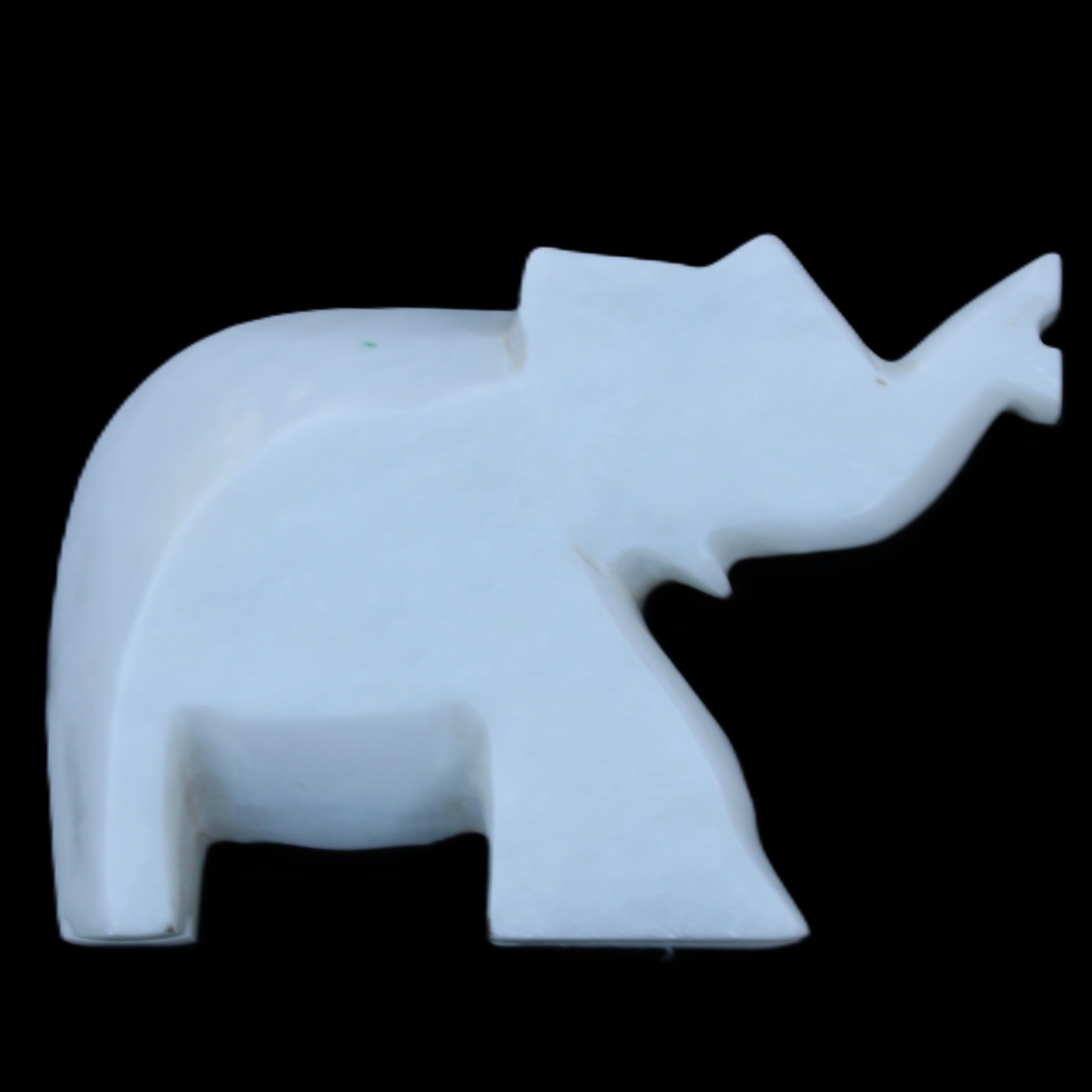 White Jade hand-carved Elephant platter 152*102*24mm 457g in sunlight - Rocks and Things Store