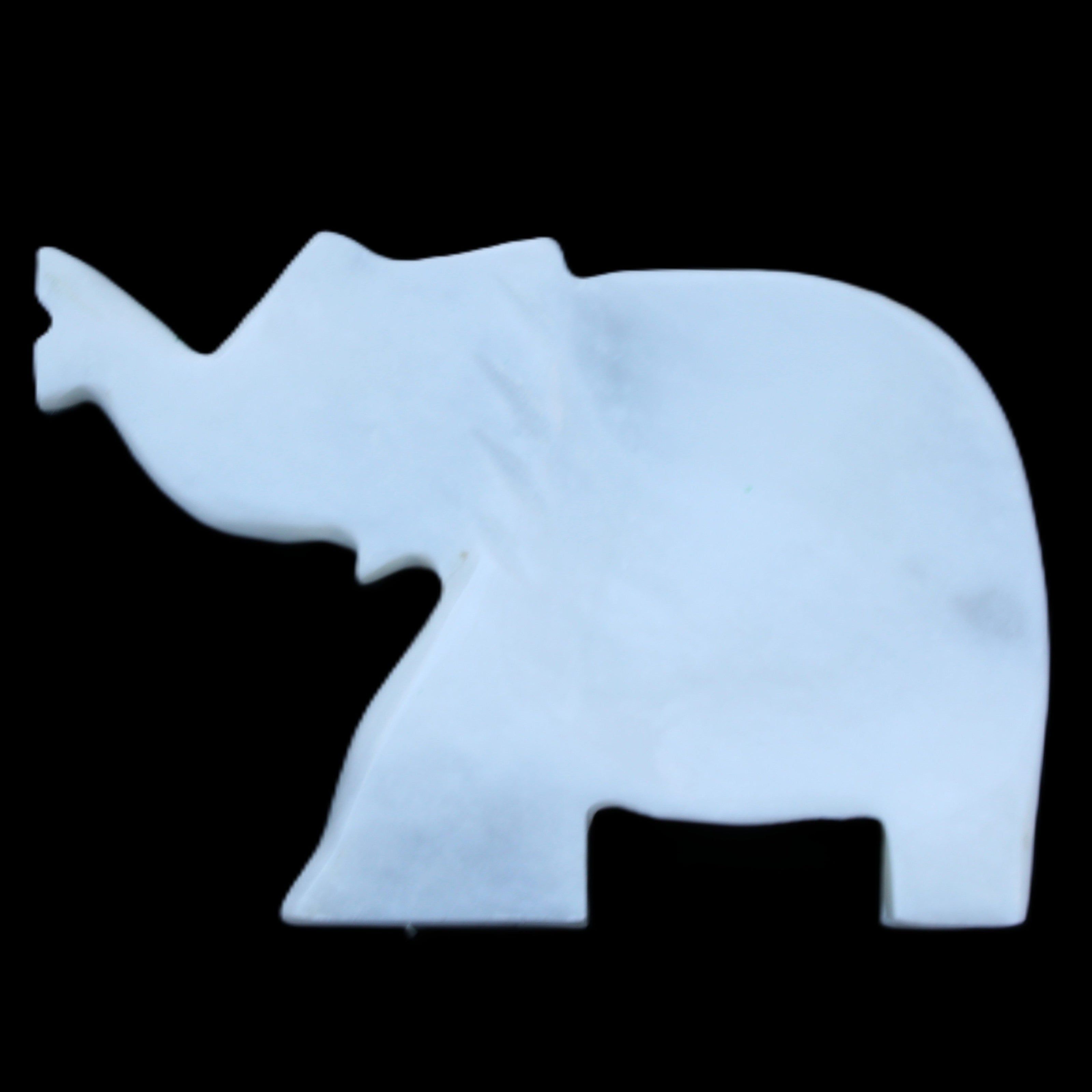 White Jade hand-carved Elephant platter 152*102*24mm 457g in sunlight - Rocks and Things Store