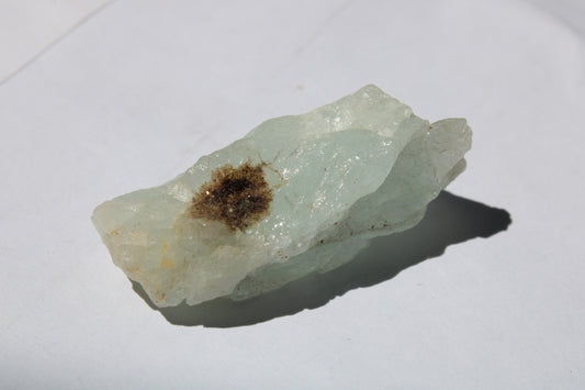 Blue Aquamarine crystal with brown hair Mica from Afghanistan 19.4g Rocks and Things