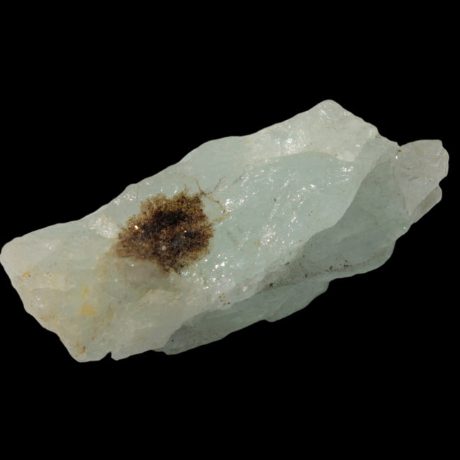 Blue Aquamarine crystal with brown hair Mica from Afghanistan 19.4g in sunshine - Rocks and Things Store
