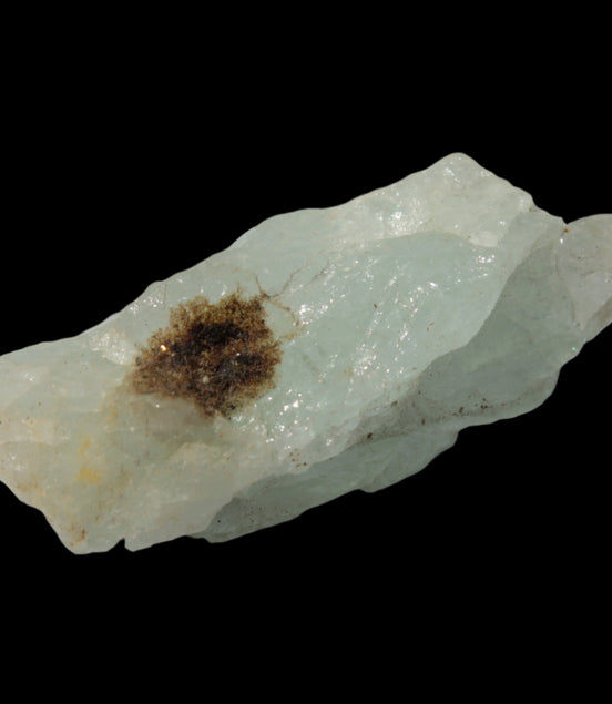 Blue Aquamarine crystal with brown hair Mica from Afghanistan 19.4g in sunshine - Rocks and Things Store