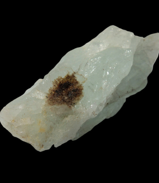 Blue Aquamarine crystal with brown hair Mica from Afghanistan 19.4g in sunshine - Rocks and Things Store