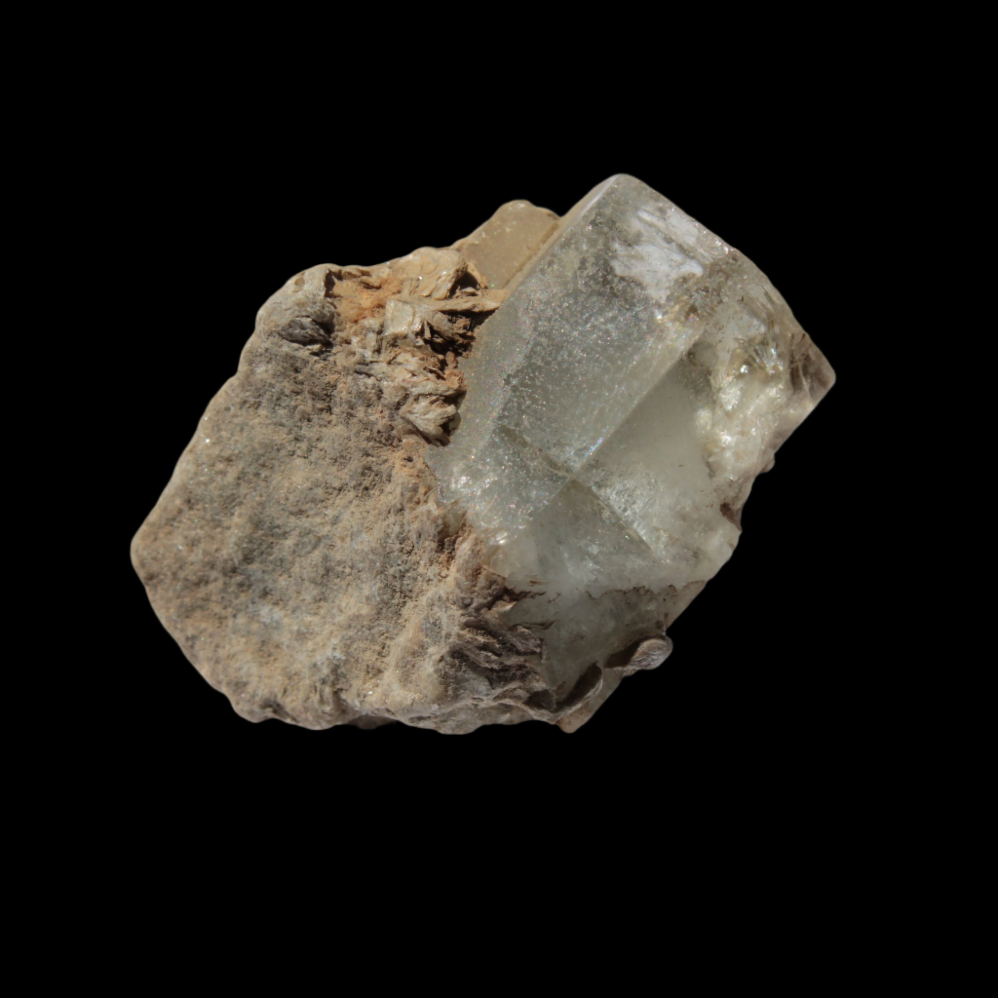 Aquamarine terminated crystals on Muscovite matrix from Afghanistan 145.9ct  29.2g - Rocks and Things Store