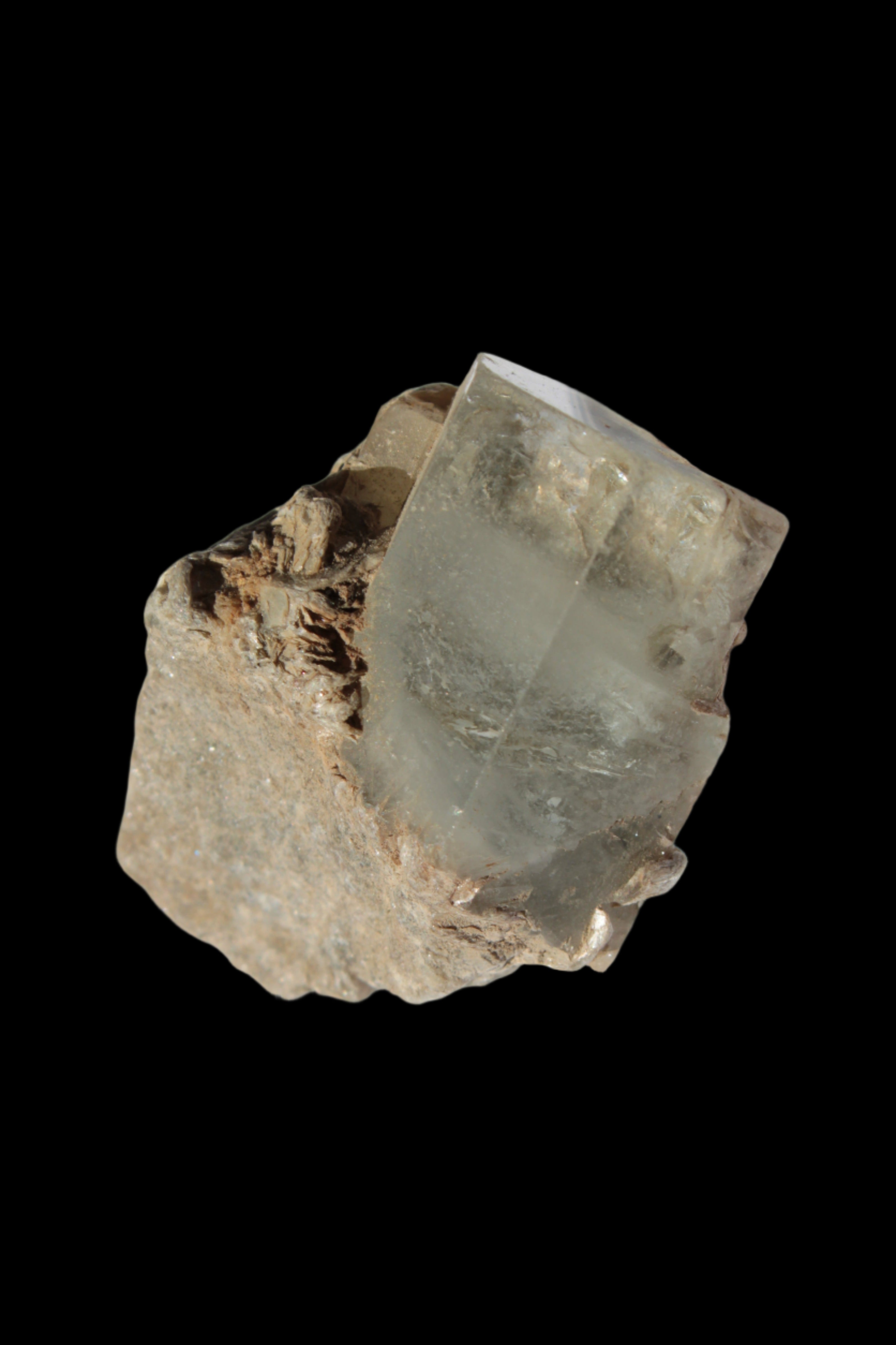 Aquamarine terminated crystals on Muscovite matrix from Afghanistan 145.9ct  29.2g - Rocks and Things Store