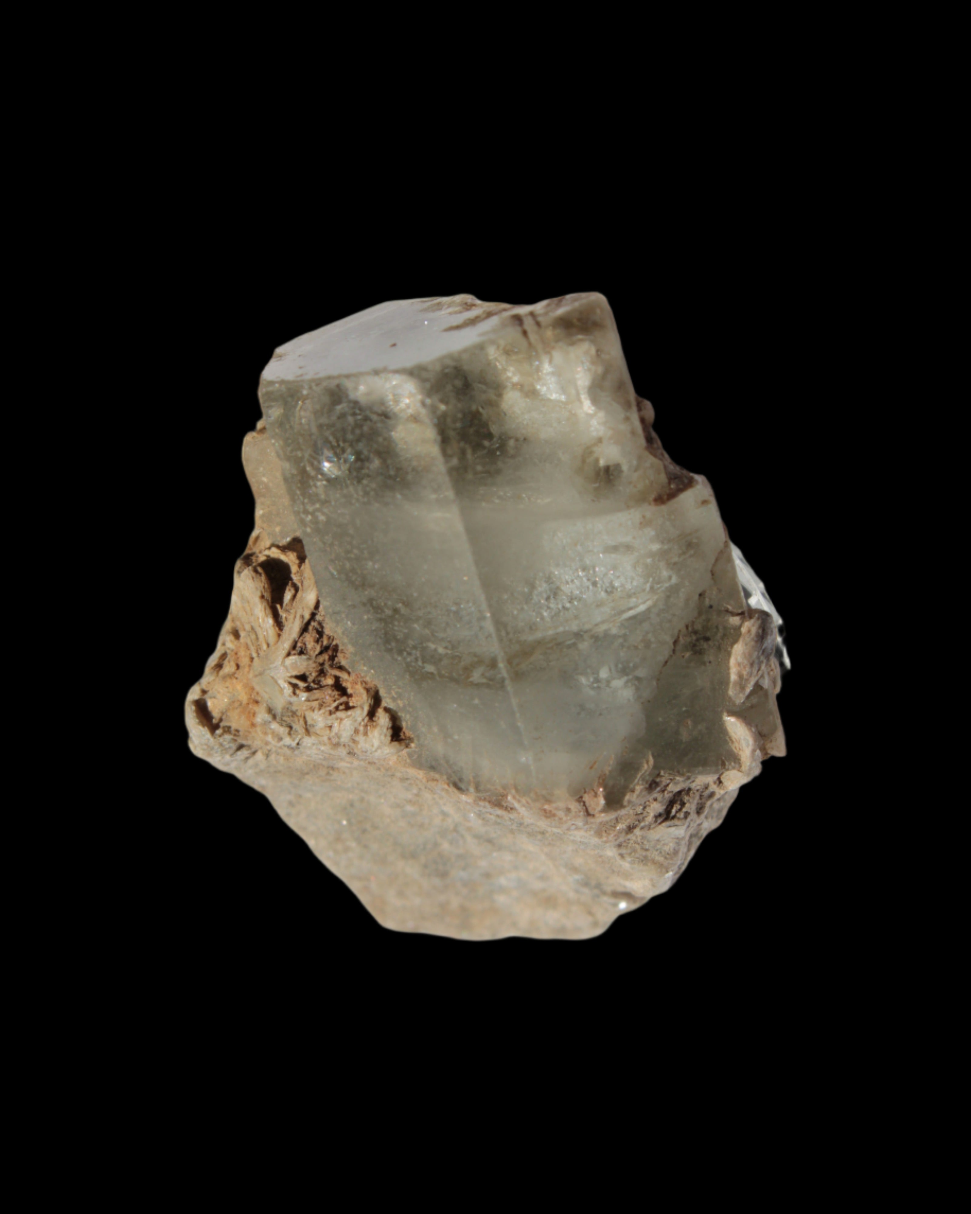 Aquamarine terminated crystals on Muscovite matrix from Afghanistan 145.9ct  29.2g - Rocks and Things Store