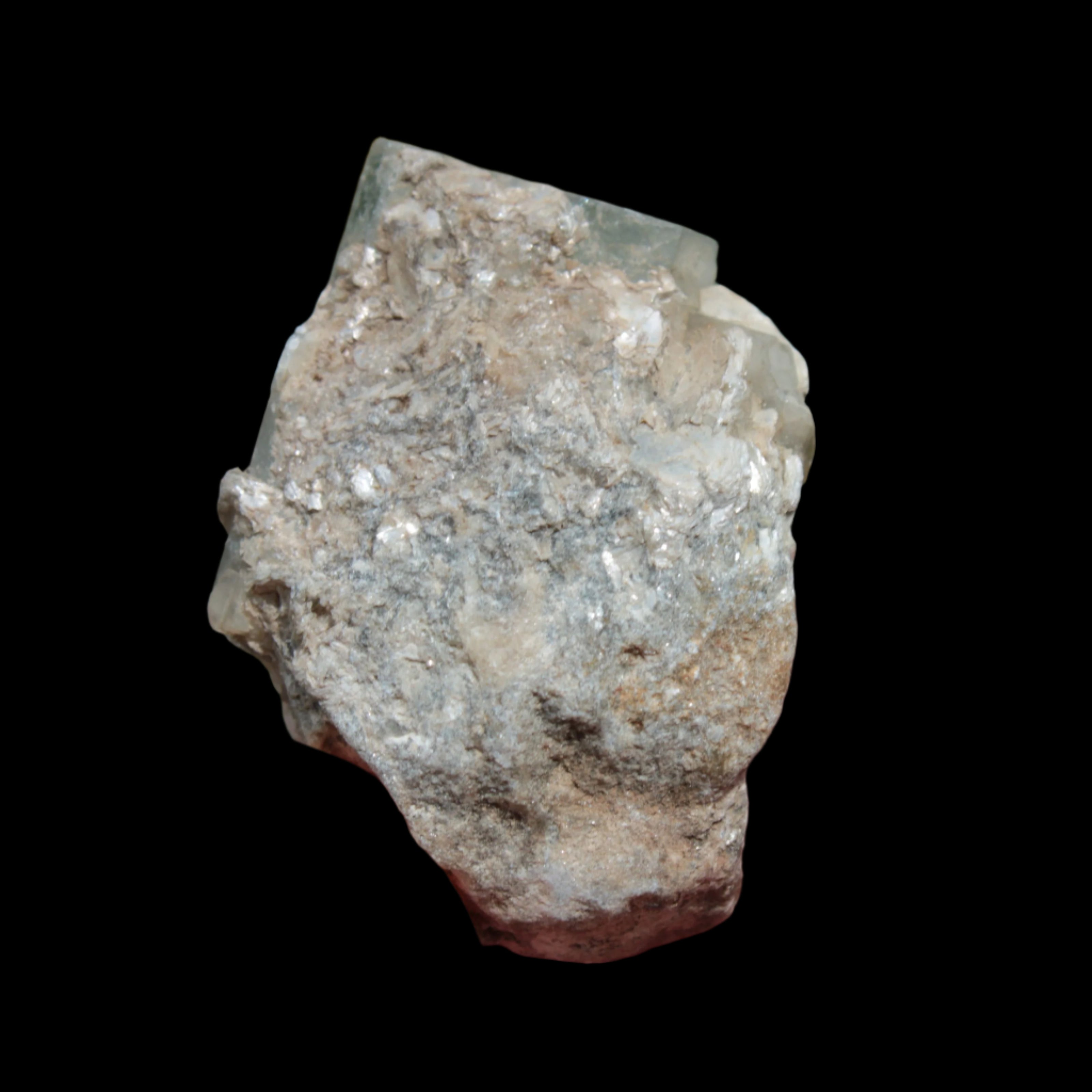 Aquamarine terminated crystals on Muscovite matrix from Afghanistan 145.9ct  29.2g - Rocks and Things Store