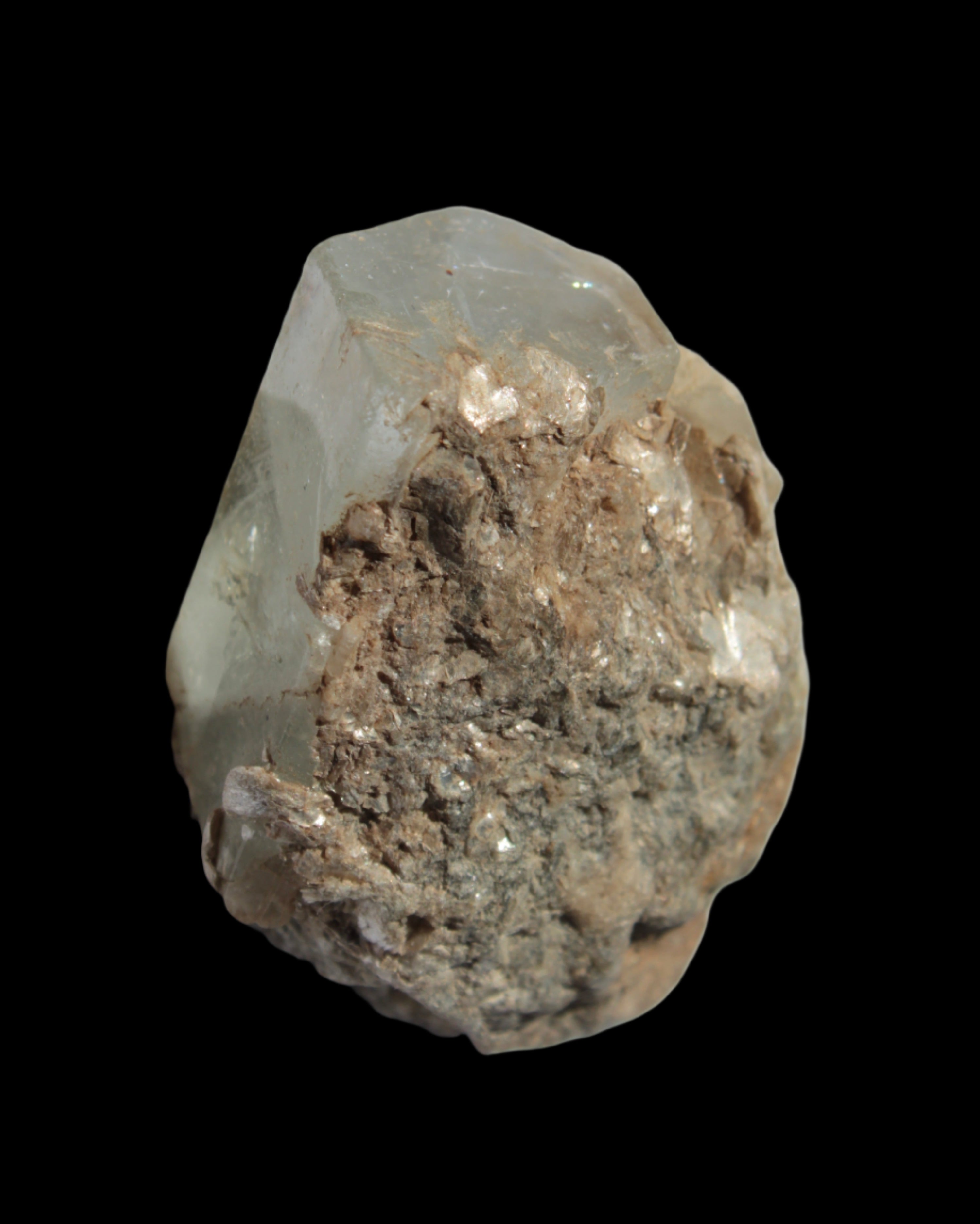 Aquamarine terminated crystals on Muscovite matrix from Afghanistan 145.9ct  29.2g - Rocks and Things Store