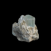 Blue Aquamarine terminated crystals in mica from Afghanistan 29.2g - Rocks and Things Store