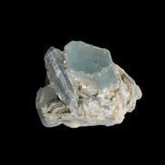 Blue Aquamarine terminated crystals in mica from Afghanistan 29.2g - Rocks and Things Store