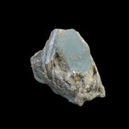 Blue Aquamarine terminated crystals in mica from Afghanistan 29.2g - Rocks and Things Store